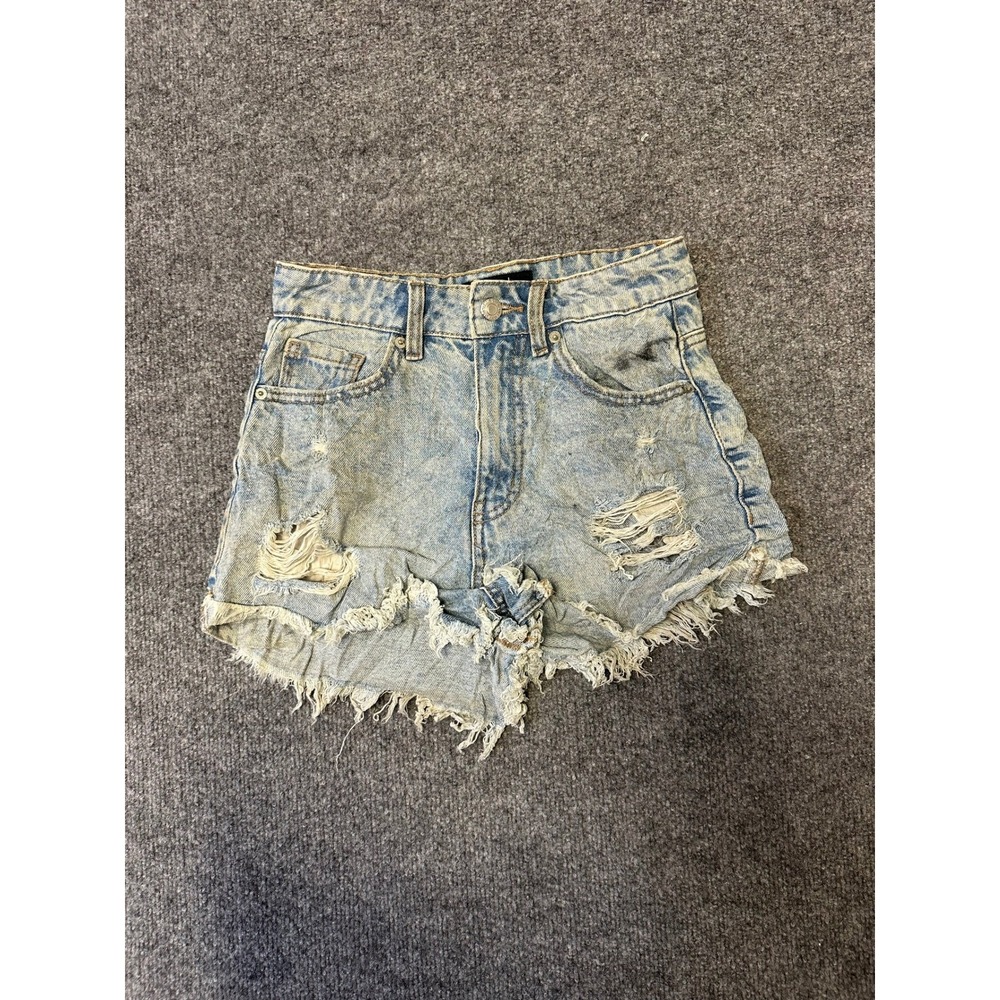 Jay Jays Shorts Womens Size 6 Light Wash Distressed Riley Cheeky Denim Cotton